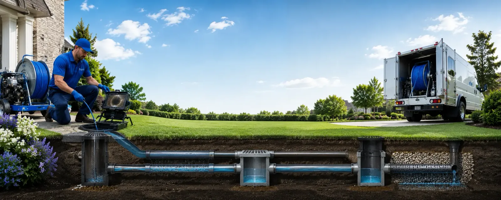 Outdoor drain cleaning information for Rowe, VA